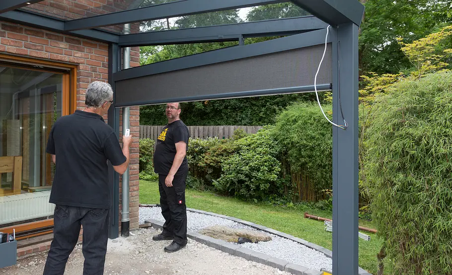 Terrassenüberdachung aus Alu und Glas bauen