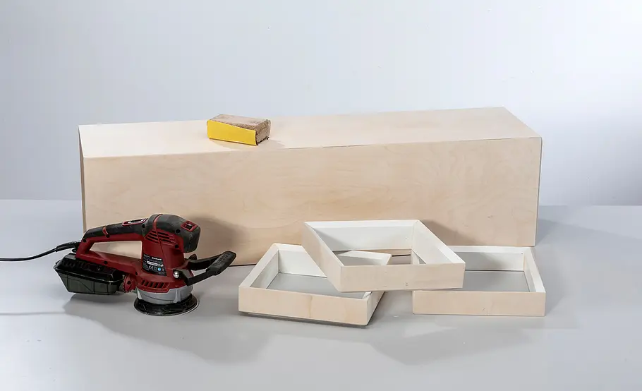 Gartenlampe aus Holz