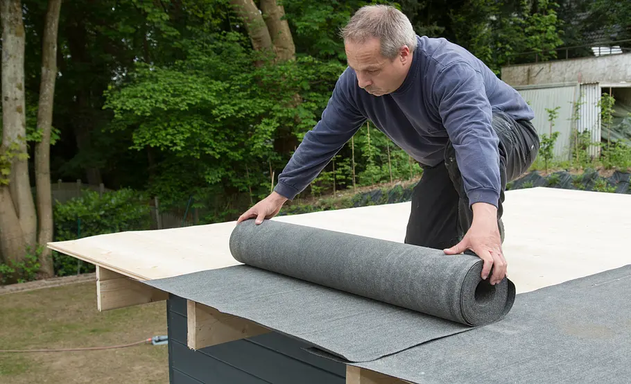 Gartenhaus mit Flachdach selbst bauen