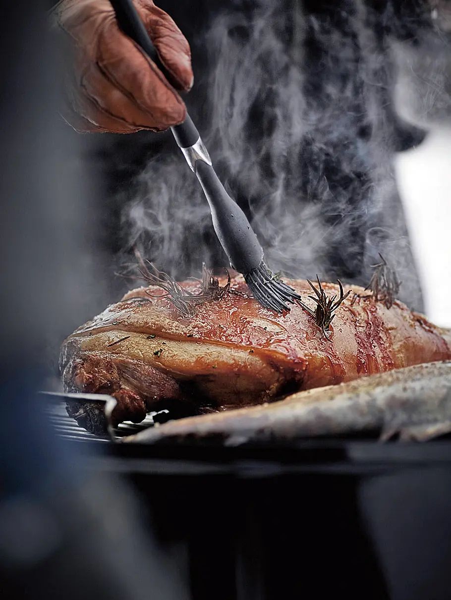 Rezept für Spanferkelkeule Rezept für Spanferkelkeule