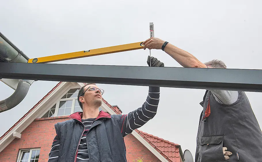 Überdachte Terrasse aus Alu bauen
