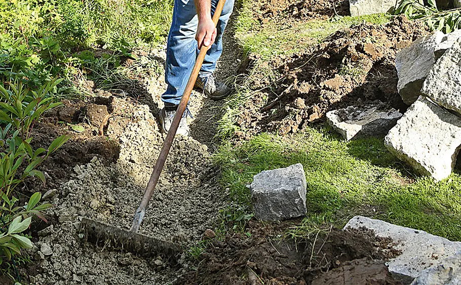 Trockenmauer bauen