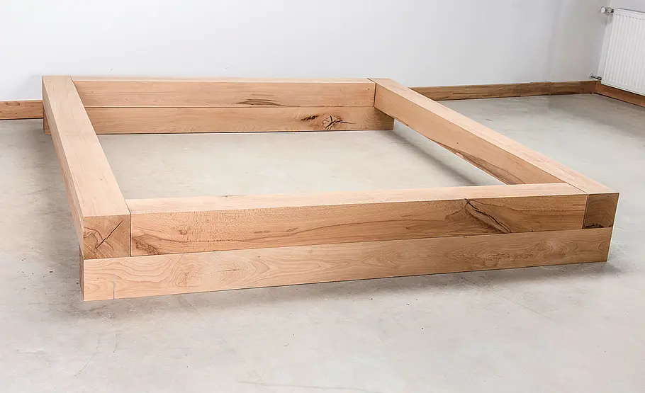 Balkenbett selber bauen
