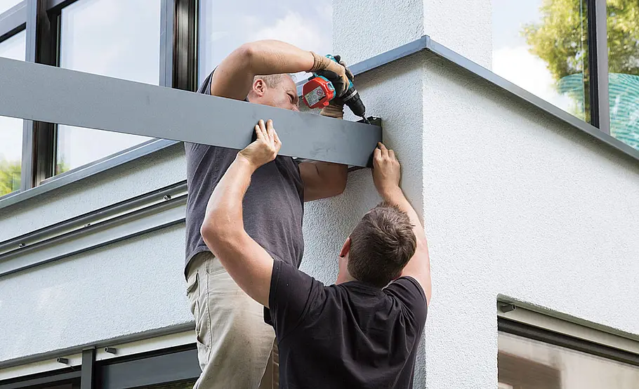 Terrassendach aus Aluminium selber bauen