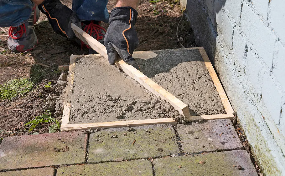 Pfostenfundament bauen