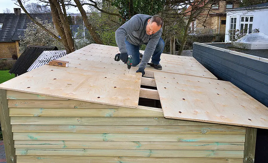 Großzügiges Gartenhaus mit Pultdach selber bauen