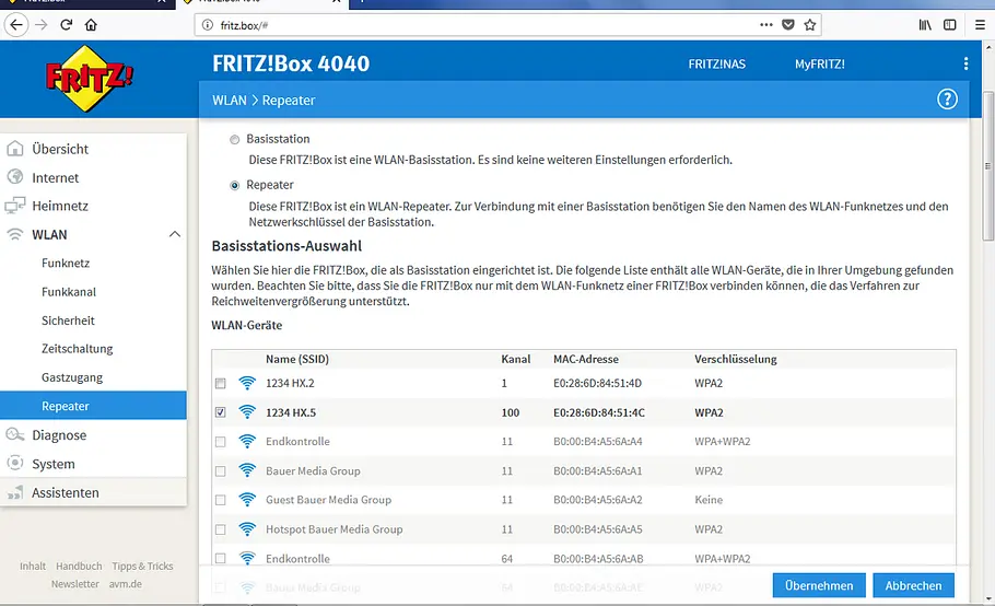WLAN verstärken: Zweiter Router