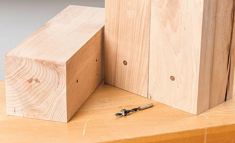 Waschplatz aus Holzbalken bauen