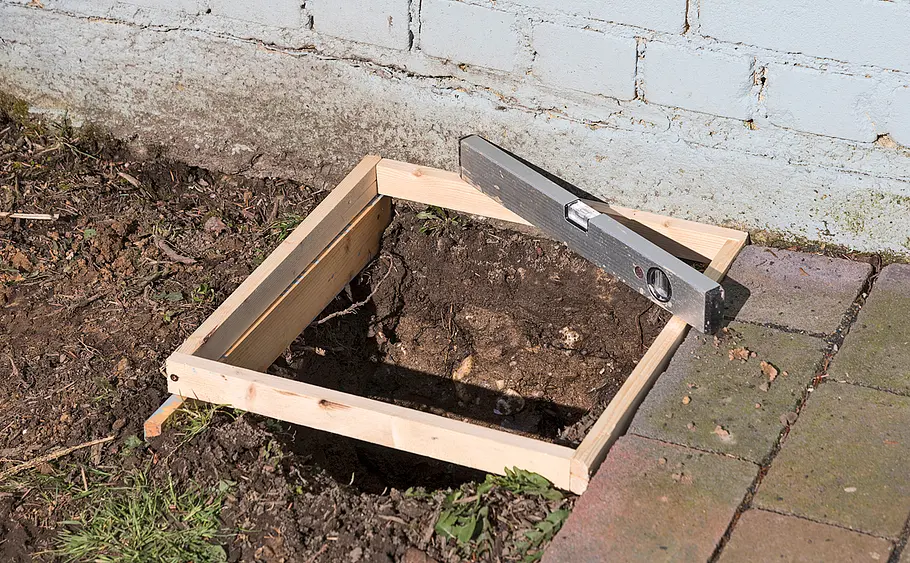 Pfostenfundament bauen