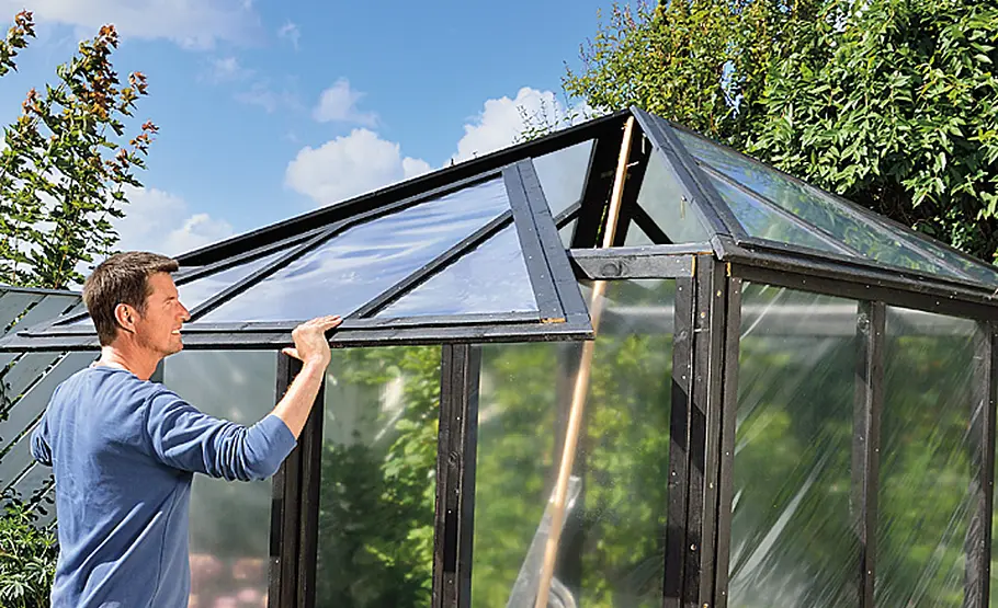 Gewächshaus aus Glas selber bauen
