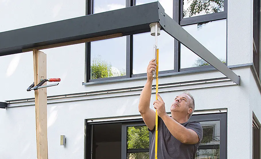 Terrassendach aus Aluminium selber bauen