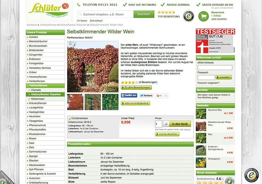Pflanzen online kaufen