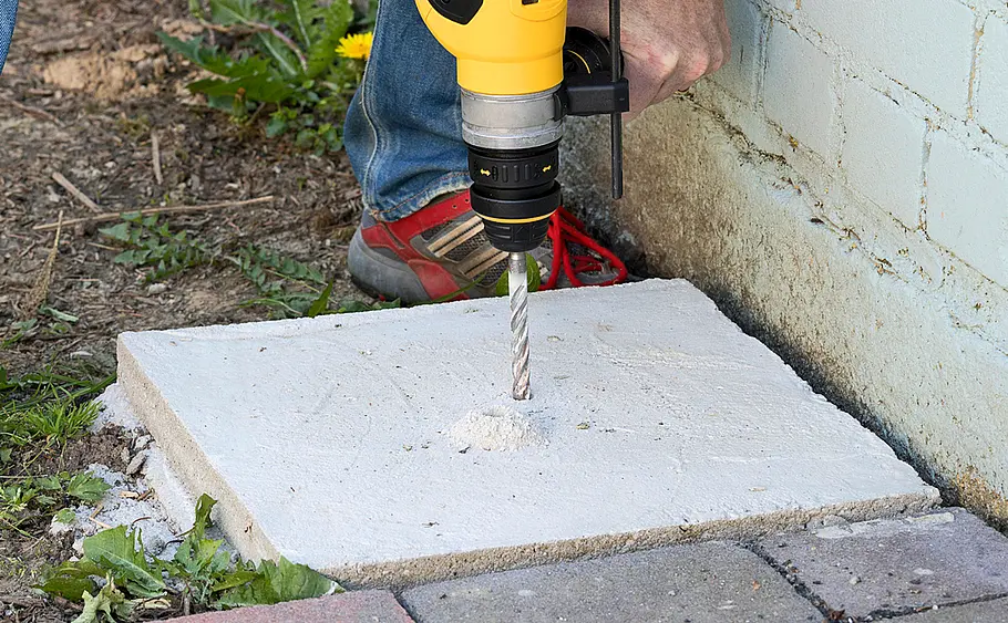 Pfostenfundament bauen