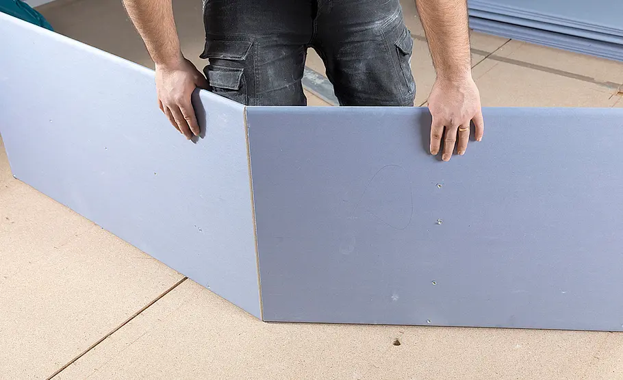 Dachausbau mit Gipskarton-Bauplatten