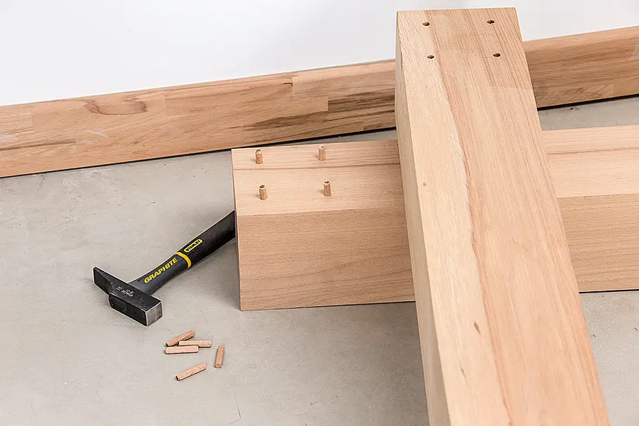 Balkenbett selber bauen