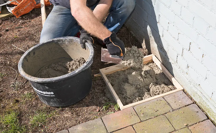 Pfostenfundament bauen