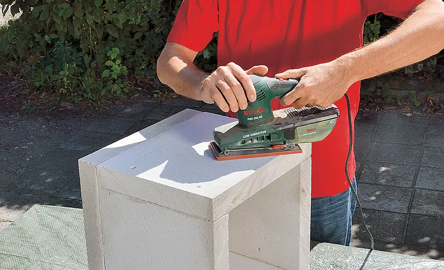 Pflanzkübel aus Betonplatten bauen
