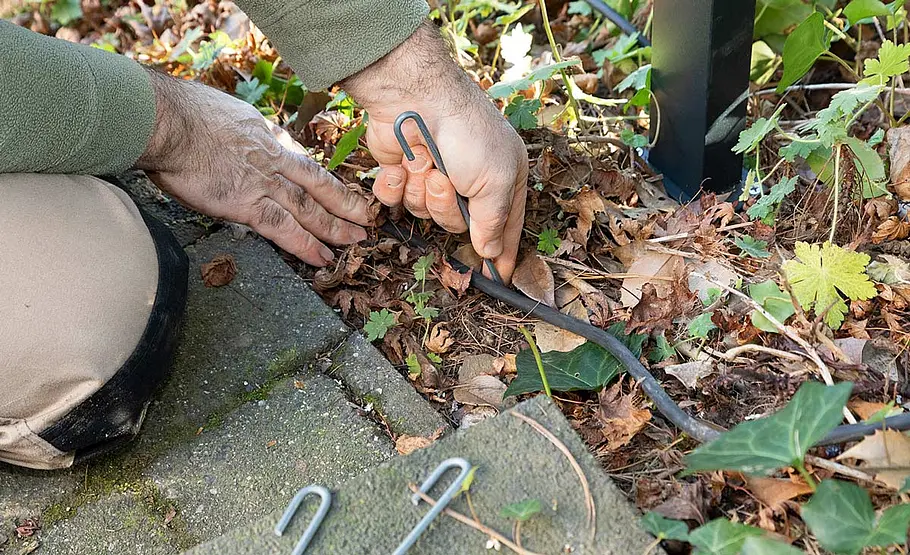 Gartenlampen installieren