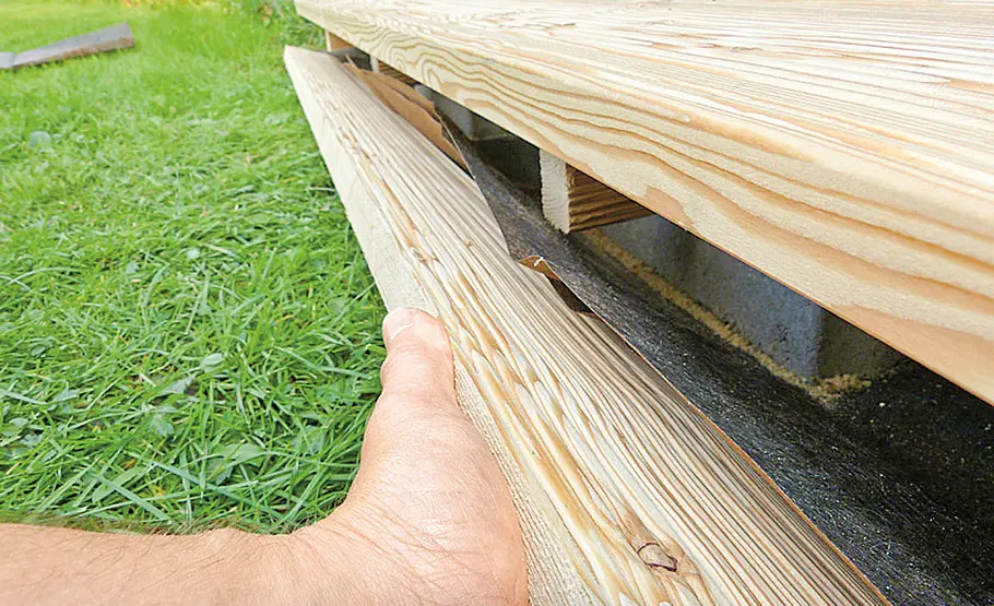 Kleines Sonnendeck selber bauen