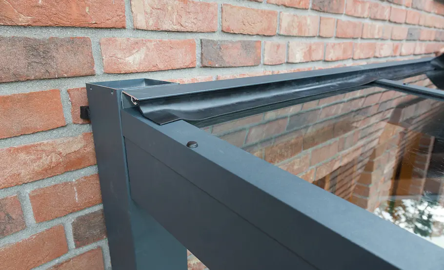 Terrassenüberdachung aus Alu und Glas bauen