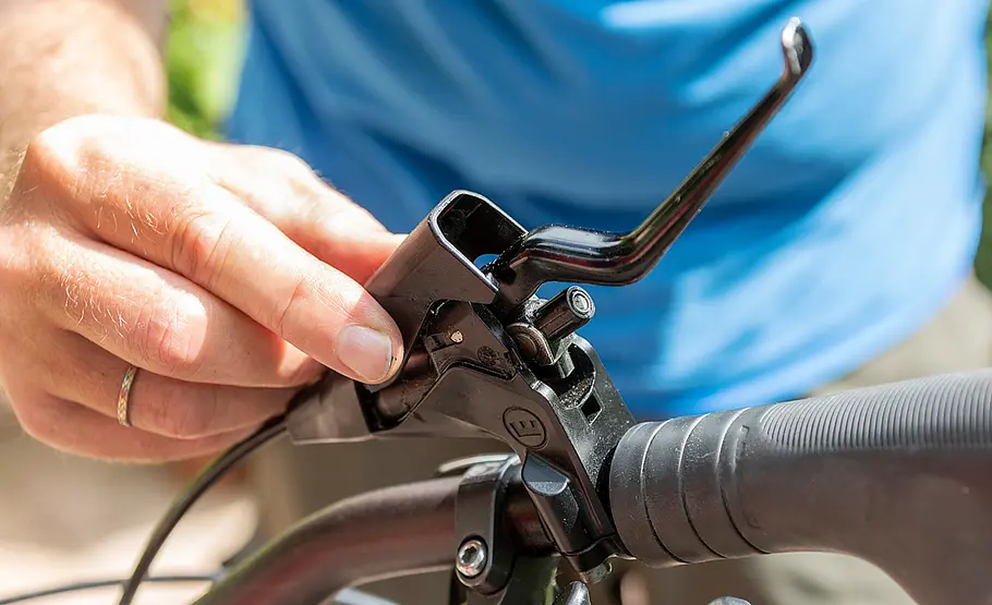 Bremsgriff am Fahrrad vorbereiten