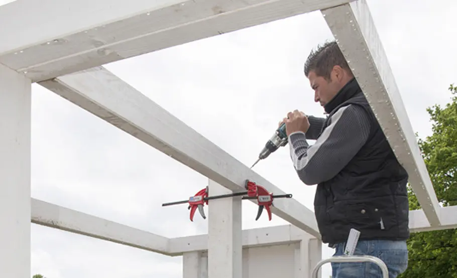 Doppelcarport mit Schuppen bauen