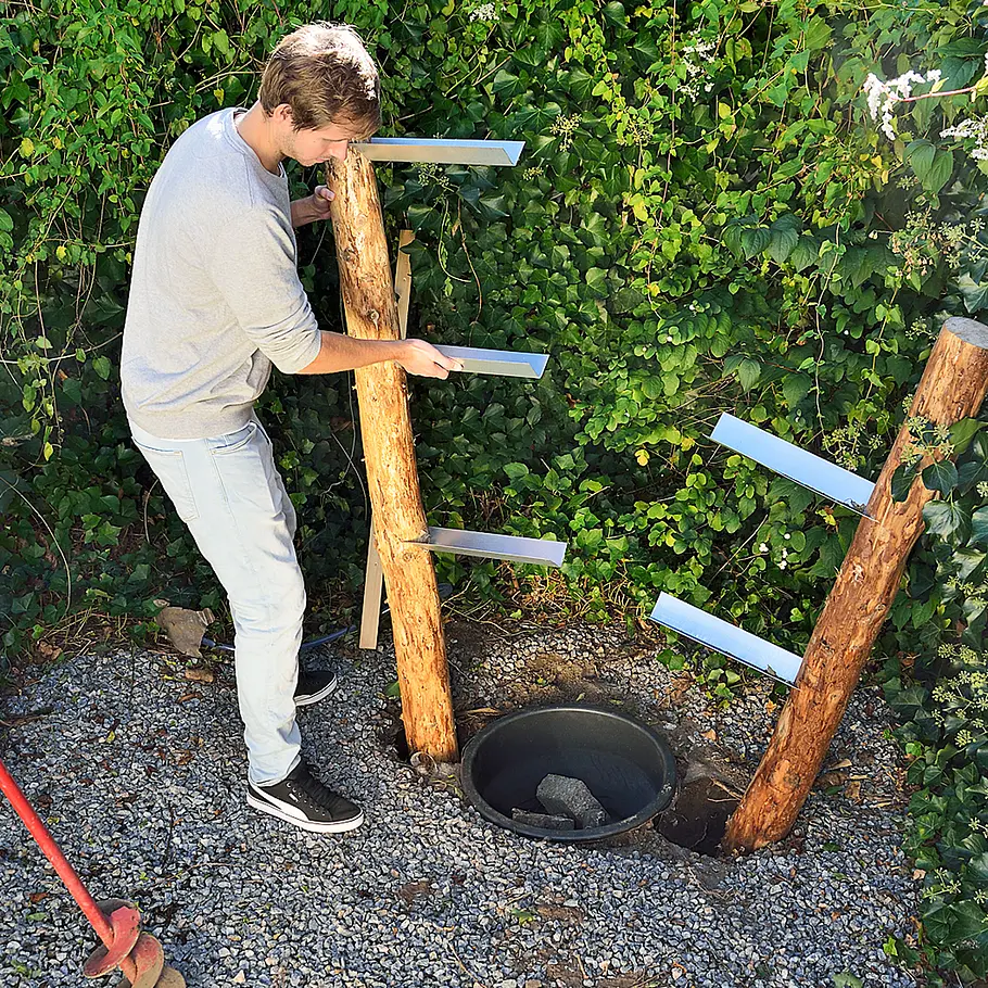 Kaskaden-Wasserspiel bauen