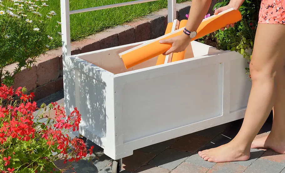 Mobile Sichtschutz-Markise für Terrasse und Balkon bauen