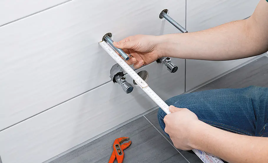 Wandhängendes Bidet montieren