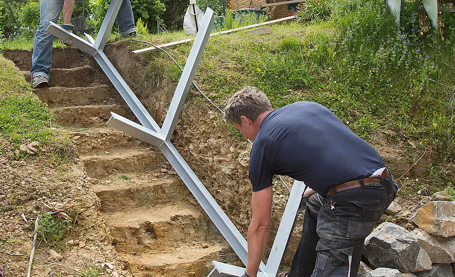 Anleitung: Blockstufen setzen