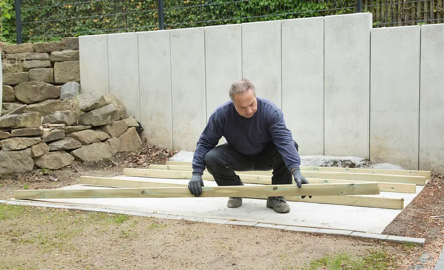 Gartenhaus mit Flachdach selbst bauen