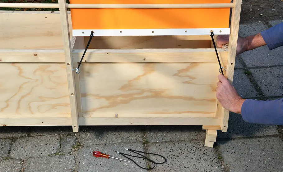 Mobile Sichtschutz-Markise für Terrasse und Balkon bauen