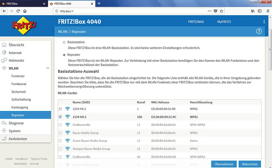 Router als Repeater