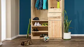 Holzschrank für Flur selber bauen - Foto: sidm / MMM, KEH Holzschrank für Flur selber bauen - Foto: sidm / MMM, KEH