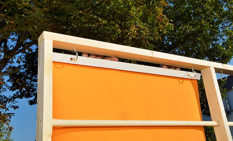 Mobile Sichtschutz-Markise für Terrasse und Balkon bauen