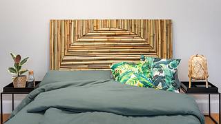 Bett-Kopfteil aus Bambus-Rohren bauen - Foto: Hersteller / Bosch Power Tools