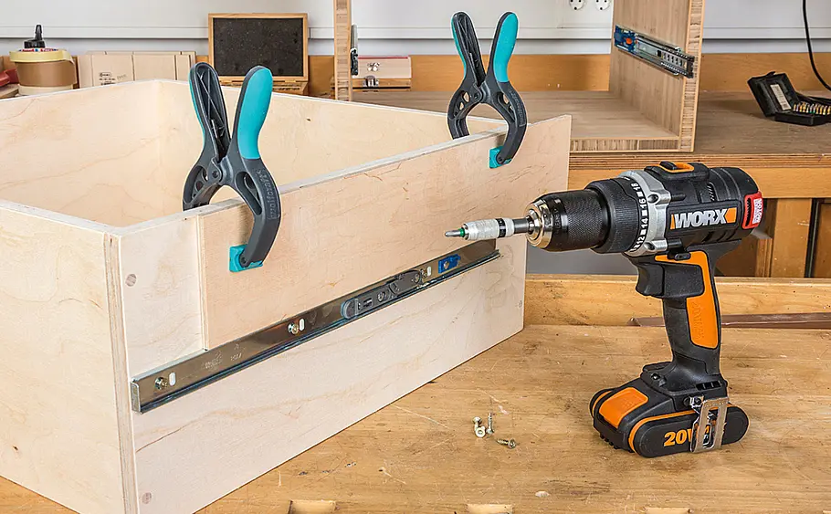 Waschbeckenunterschrank mit Schubladen bauen