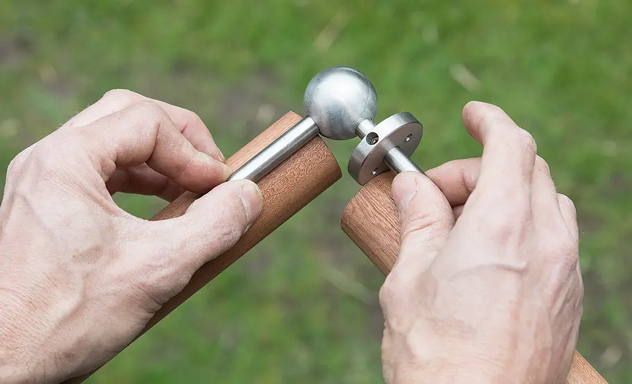 Hochterrasse aus Holz – Geländer
