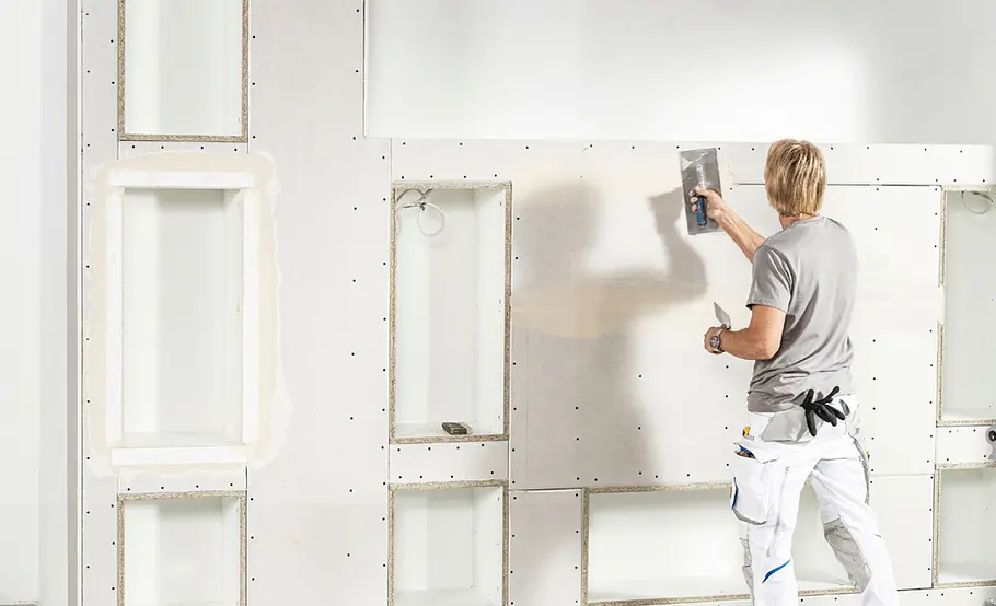 Mediawand mit Knauf-Wandnischen-System bauen