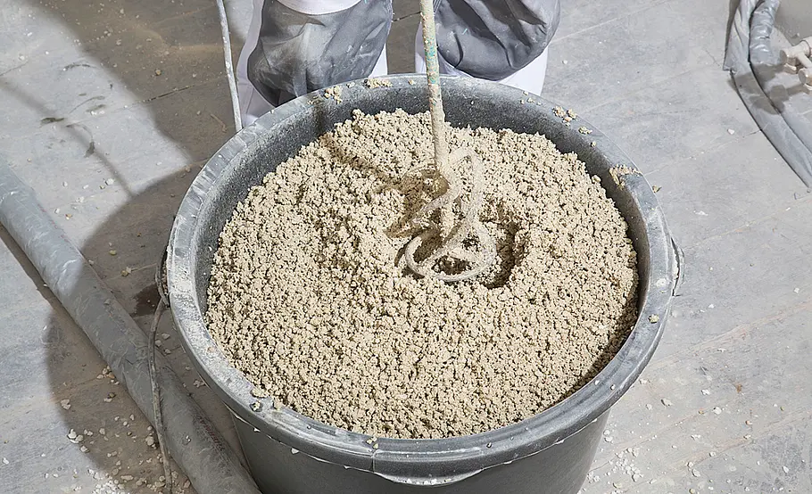 Trockenestrich auf Schüttung verlegen