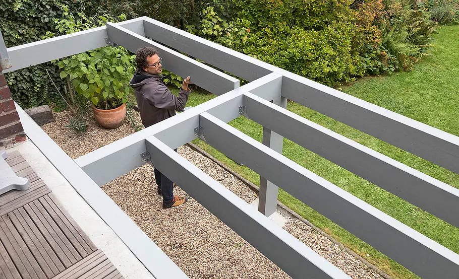 Hochterrasse aus Holz – Unterkonstruktion