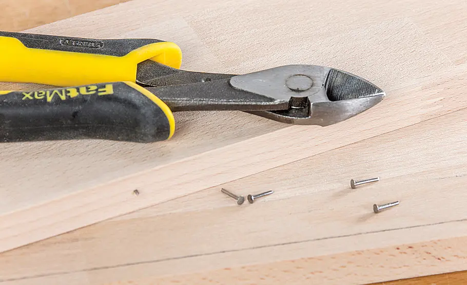 Nageltrick fürs Verleimen