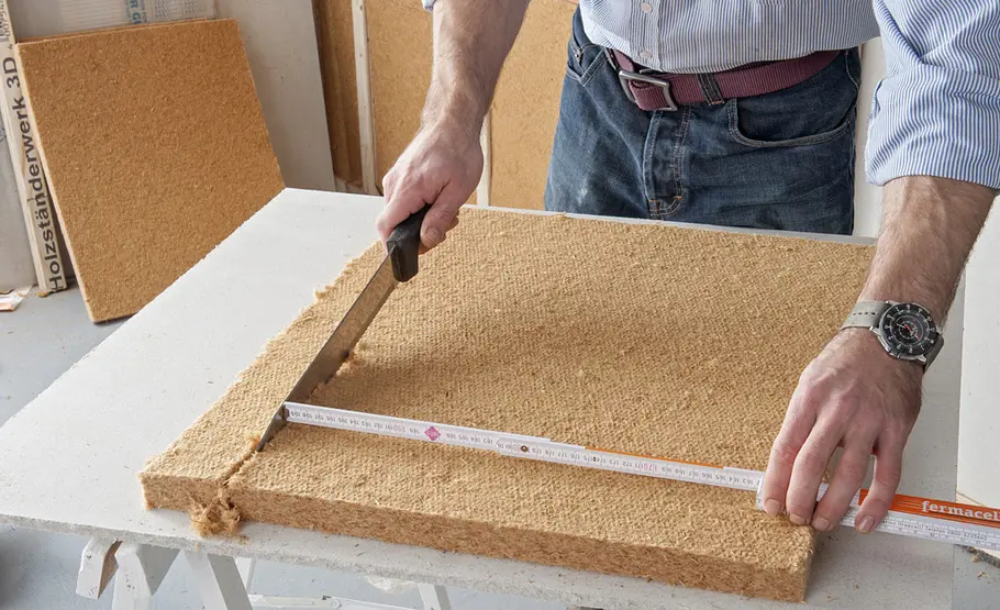Trennwandbau mit Holzprofilen