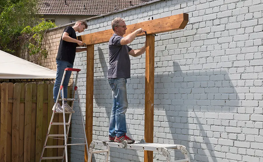 Terrassenüberdachung bauen