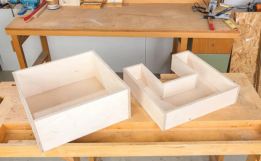 Waschbeckenunterschrank mit Schubladen bauen