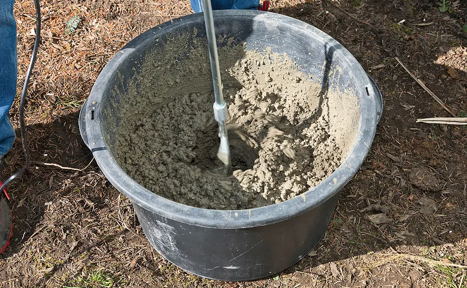 Pfostenfundament bauen
