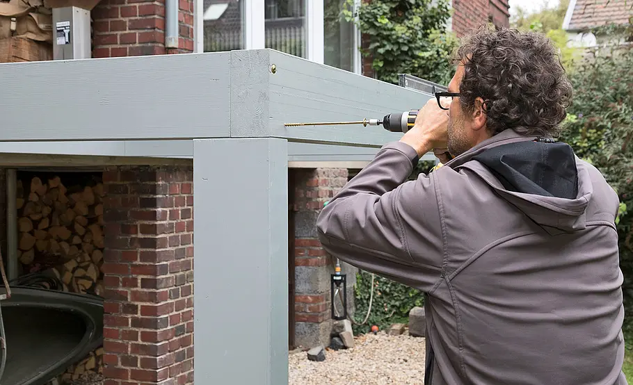 Hochterrasse aus Holz – Unterkonstruktion