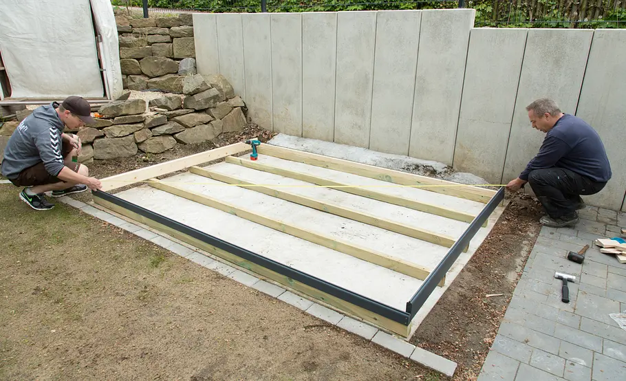 Gartenhaus mit Flachdach selbst bauen