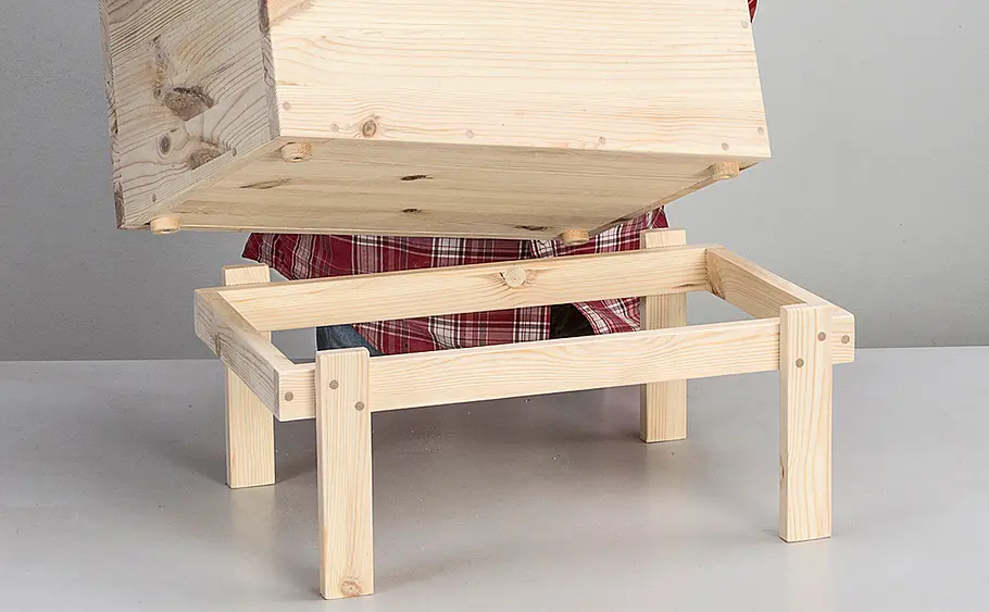 Holzkiste zum Stapeln selber bauen
