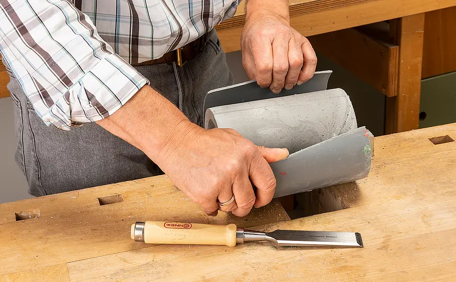 Leuchte aus Kreativbeton basteln